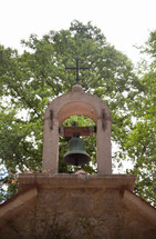 bell on the top of a church 