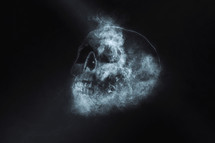 skull of smoke.