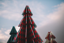 Decorative handmade Christmas trees