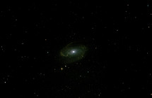 A spiral galaxy in deep space