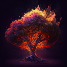 illustration of the burning bush