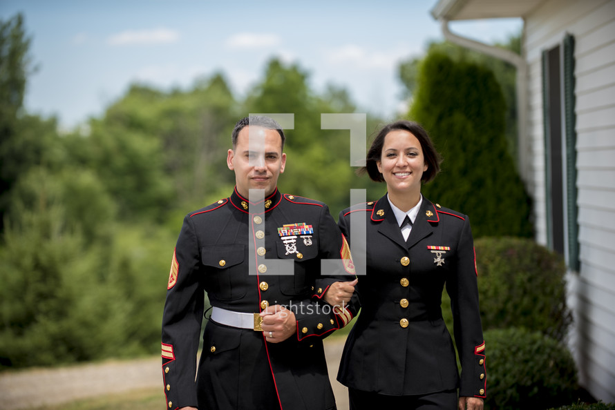 military couple 