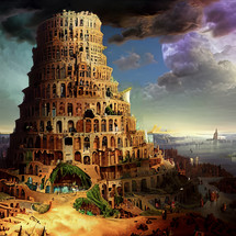 Illustration of the Tower of Babel