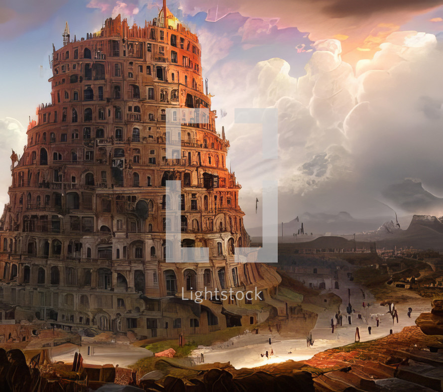 Illustratin of the Tower of Babel