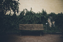 bench in a garden 