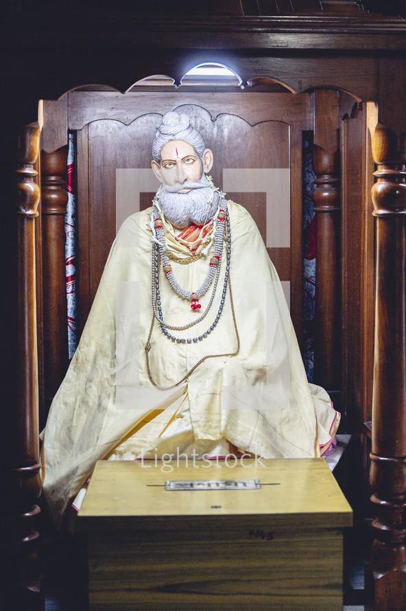 Altar of a Hindu god in India.