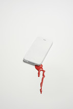 a bleeding cellphone 