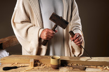 carpenter hands of Christ 