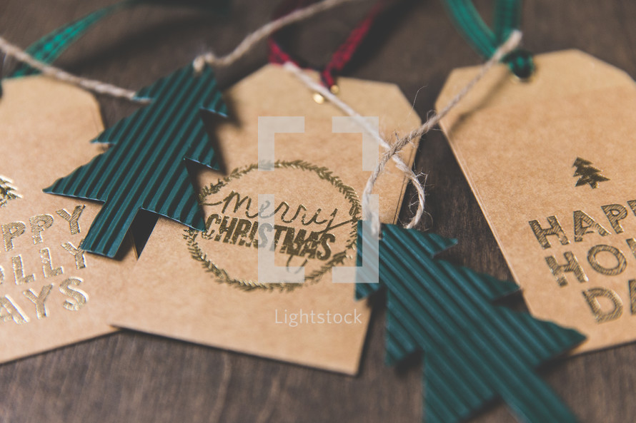 Merry Christmas gift tags 