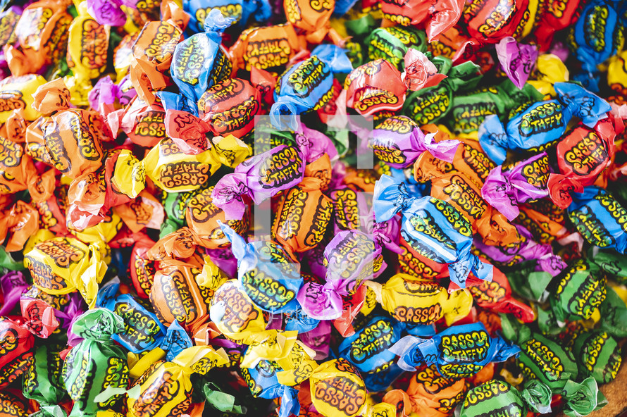 taffy candy background 