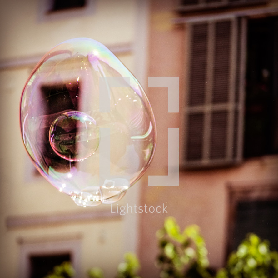 bubbles outdoors 