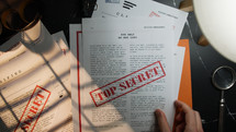 Intelligence discovers stolen and secret documents