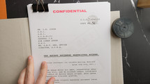Collect very confidential and protected documents
