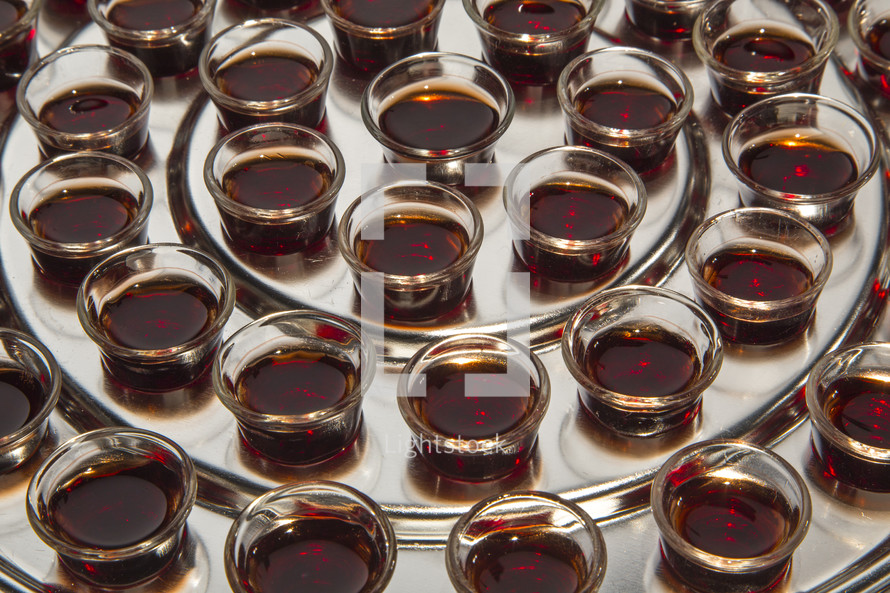 communion wine tray 
