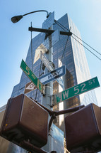 New York City street signs 
