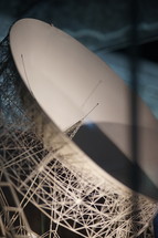 Large, white satellite dish