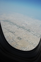 view out of a plane window 