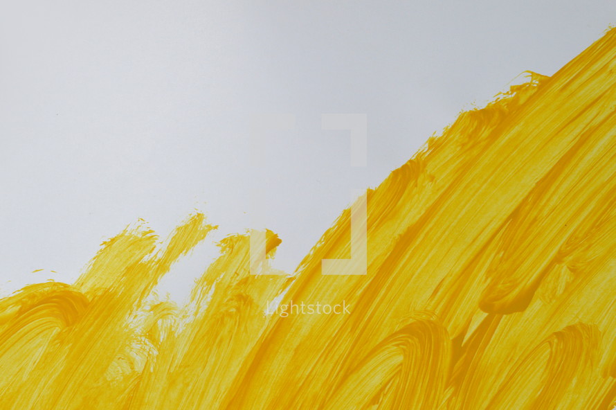 yellow background with brushstrokes 