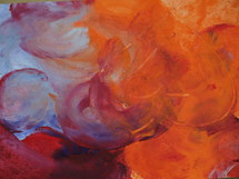 purple and orange abstract painting 