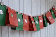 advent, advent calendar, Christmas countdown, bags, gifts 