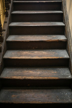 old wooden steps 