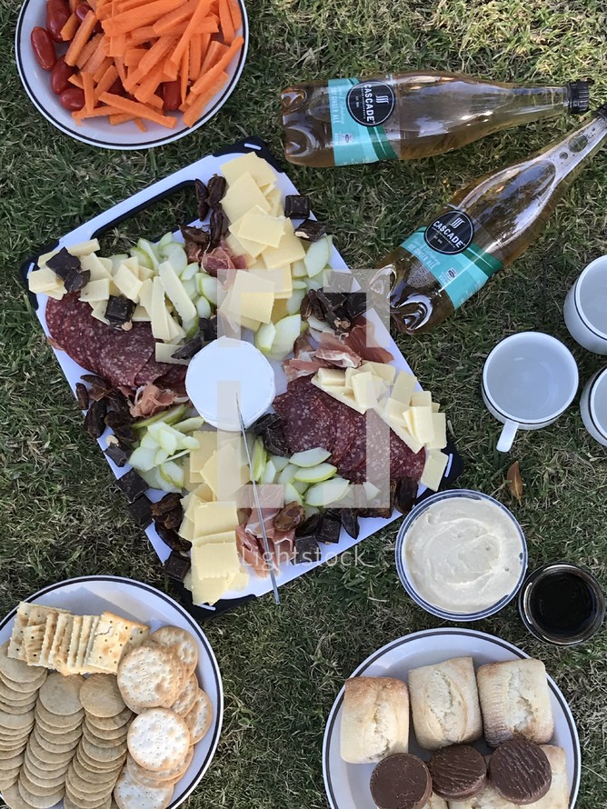 Cheese meat platter party picnic
