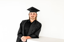 portrait of a male graduate 