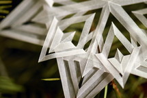 snowflake as paper cut
