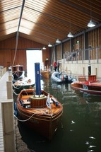 Boats in inside dock