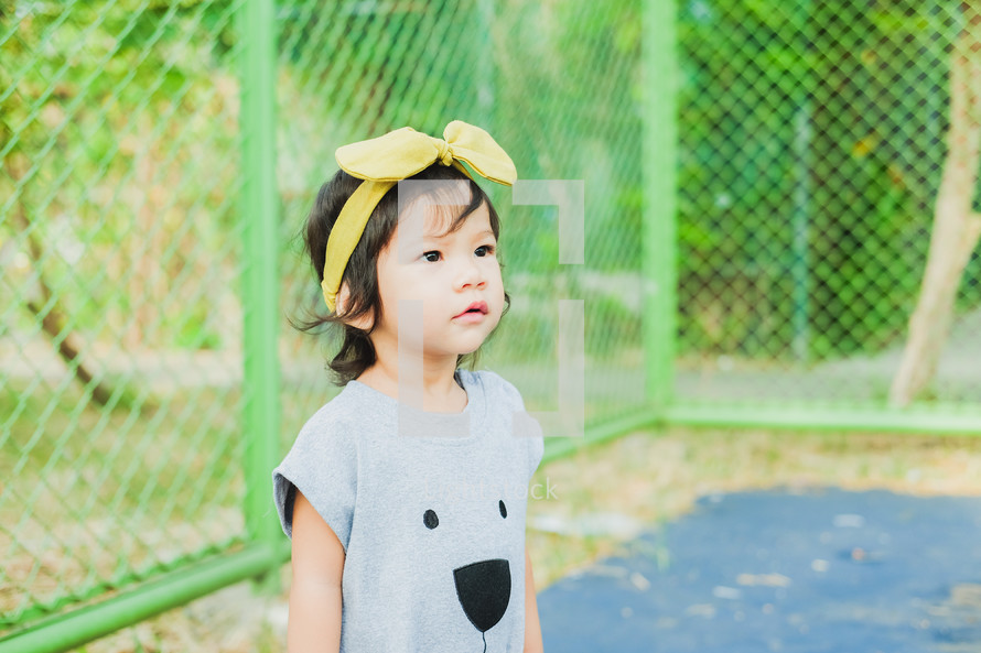 toddler girl outdoors 