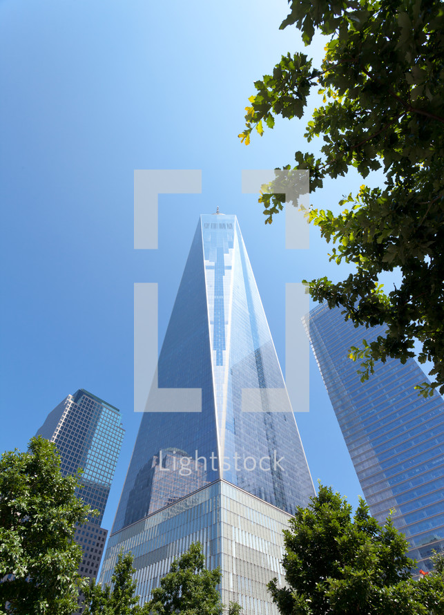 Freedom Tower in Lower Manhattan. One World Trade Center