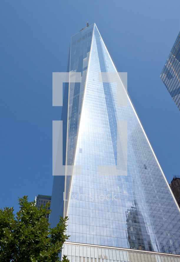 Freedom Tower in Lower Manhattan. One World Trade Center
