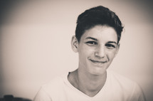 smiling teen boy