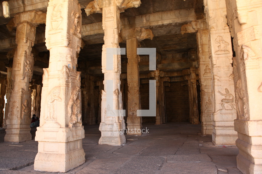 columns of an ancient temple 