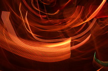 swirling orange light 