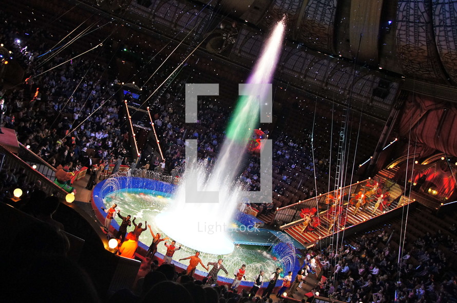 fountain at a performance