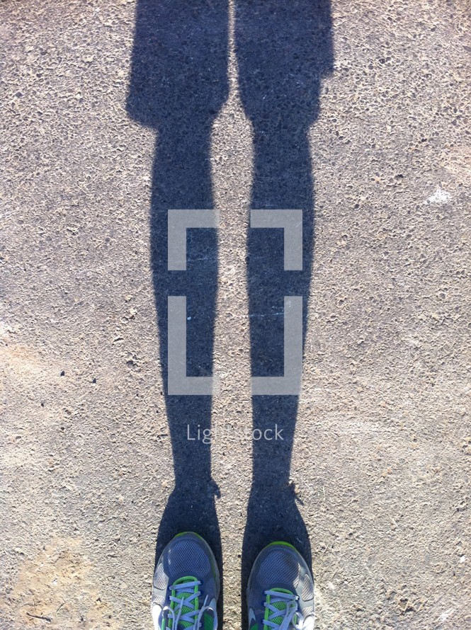 shadow of legs