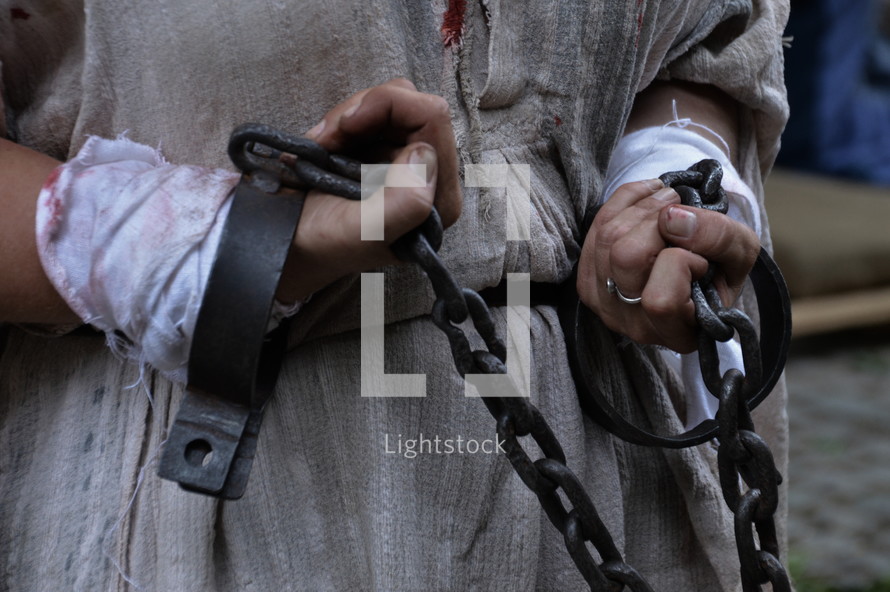 shackled in chains 