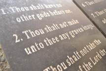 Second commandment of ten (10) commandements : Thou shalt not make unto thee any graven images