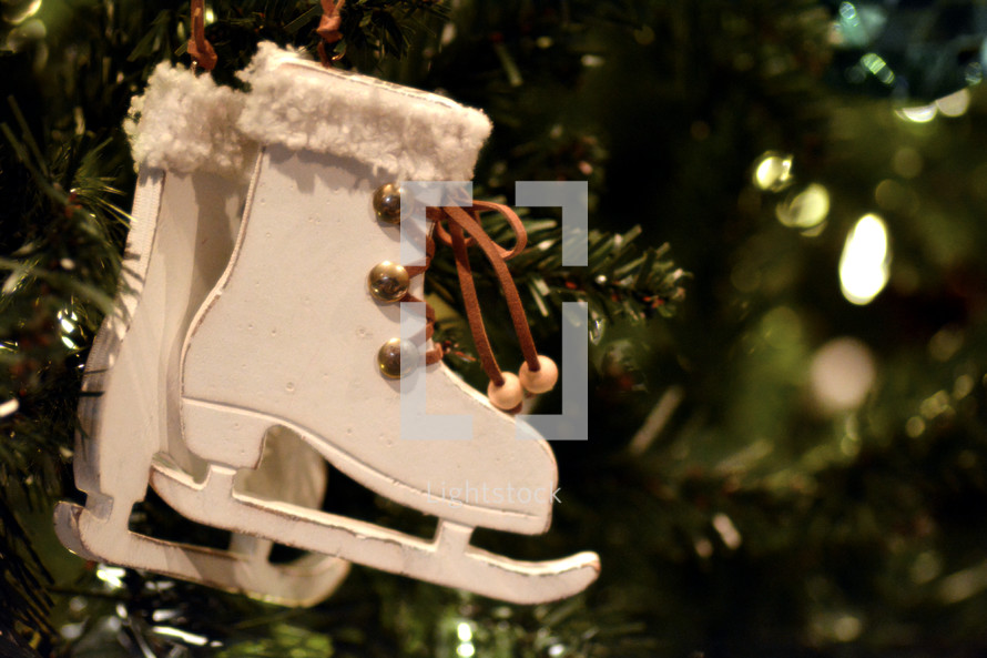 ice skate ornaments 
