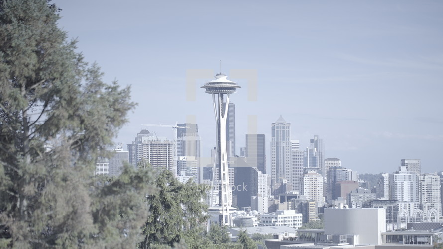 Seattle Space Needle and city skyline 