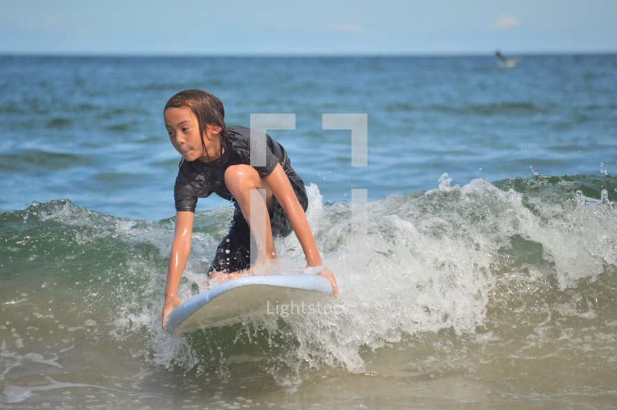 child surfing 