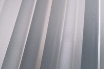 White curtain folds