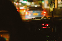 taxi car dashboard 