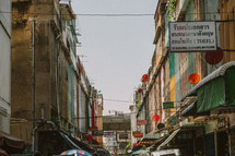 streets of Thailand's commercial district 