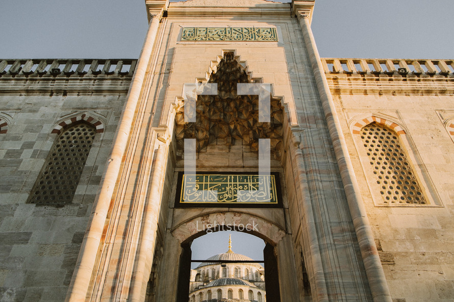 Mosque entrance in Turkey