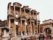 Columns and walls of ruins