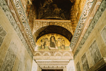 Ancient paintings on a Cathedral in Turkey. 