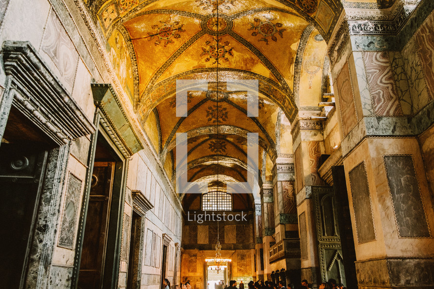 Mosque ceiling in Turkey 