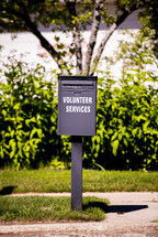 Volunteer services mailbox 